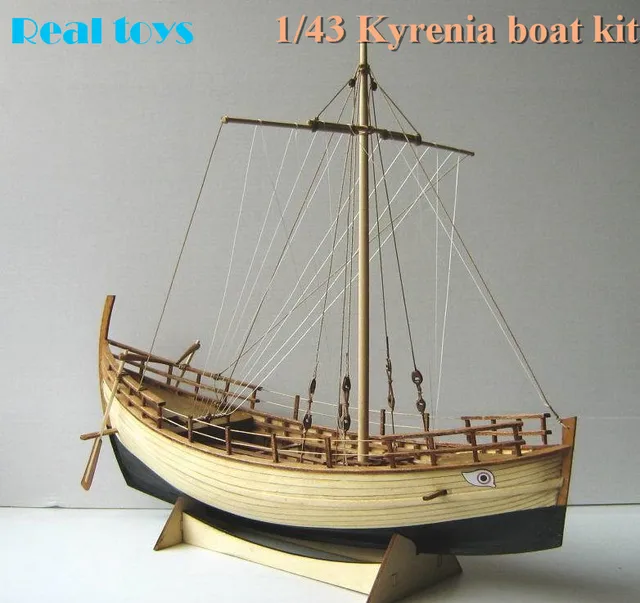 Classic scale wooden sailing boat wood scale ship 1/43 
