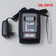 Постоянный макияж машина набор для татуировка бровей и губ 1RL 10 бесплатно Постоянный тату машинка для макияжа комплект питания
