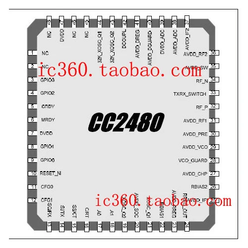 

CC2480A1RTCR-CHIPCON-QFN-48 genuine original environmentally friendly spot