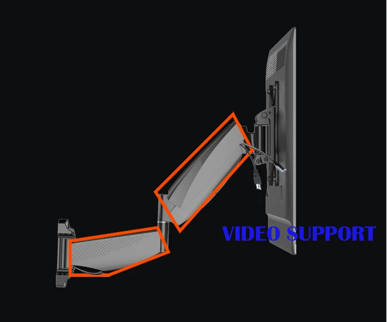 الحركة الكاملة تلفزيون قوس قابل للتعديل قابل للسحب الدورية الذكية LCD جبل جدار حامل الحائط حامل تليفزيون تلفزيون الذراع
