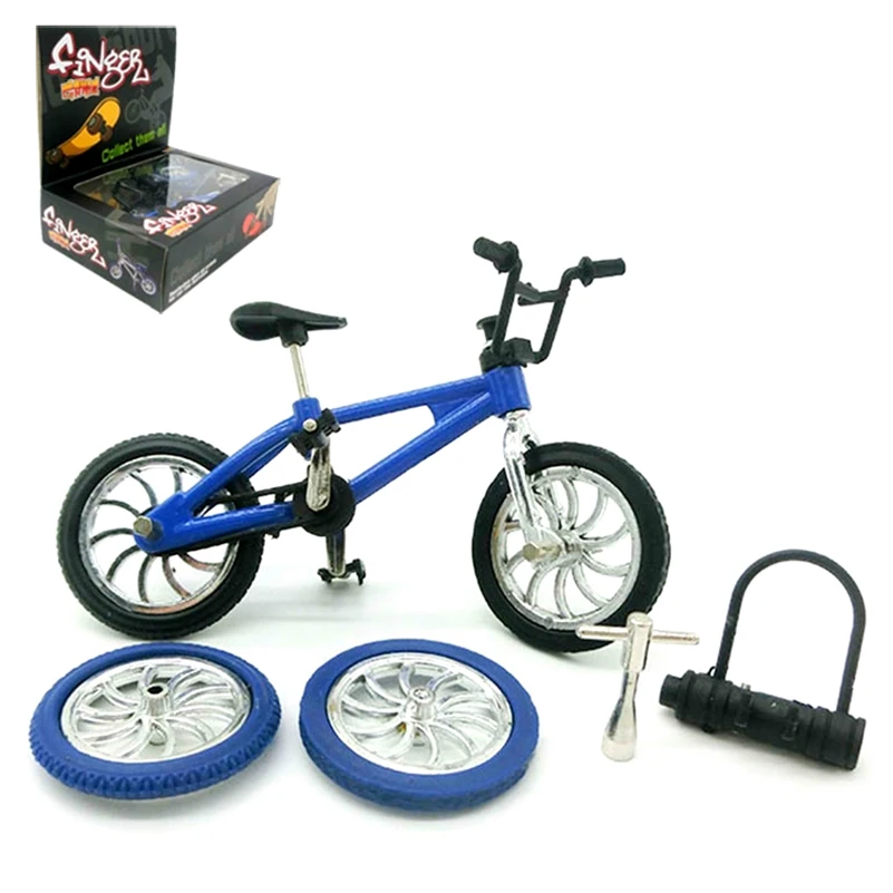 

Mini Alloy Finger BMX Bicycle Box Kit Flick Trix Finger Bikes Tool Toys BMX Bicycle Model Tech Deck Gadgets Novelty Gag Kid Toys