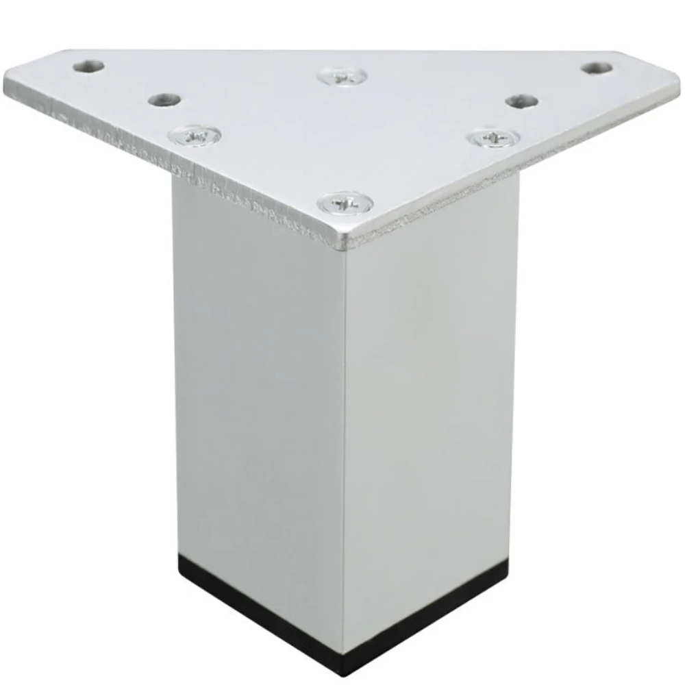 (Pack of 4pcs) Square Metal Furniture Legs Aluminum Alloy TV Cabinet Sofa Foot Support Bed Riser H=60mm/80/100/120mm (Pack of 4pcs) Square Metal Furniture Legs Aluminum Alloy TV Cabinet Sofa Foot Support Bed Riser H=60mm/80/100/120mm
