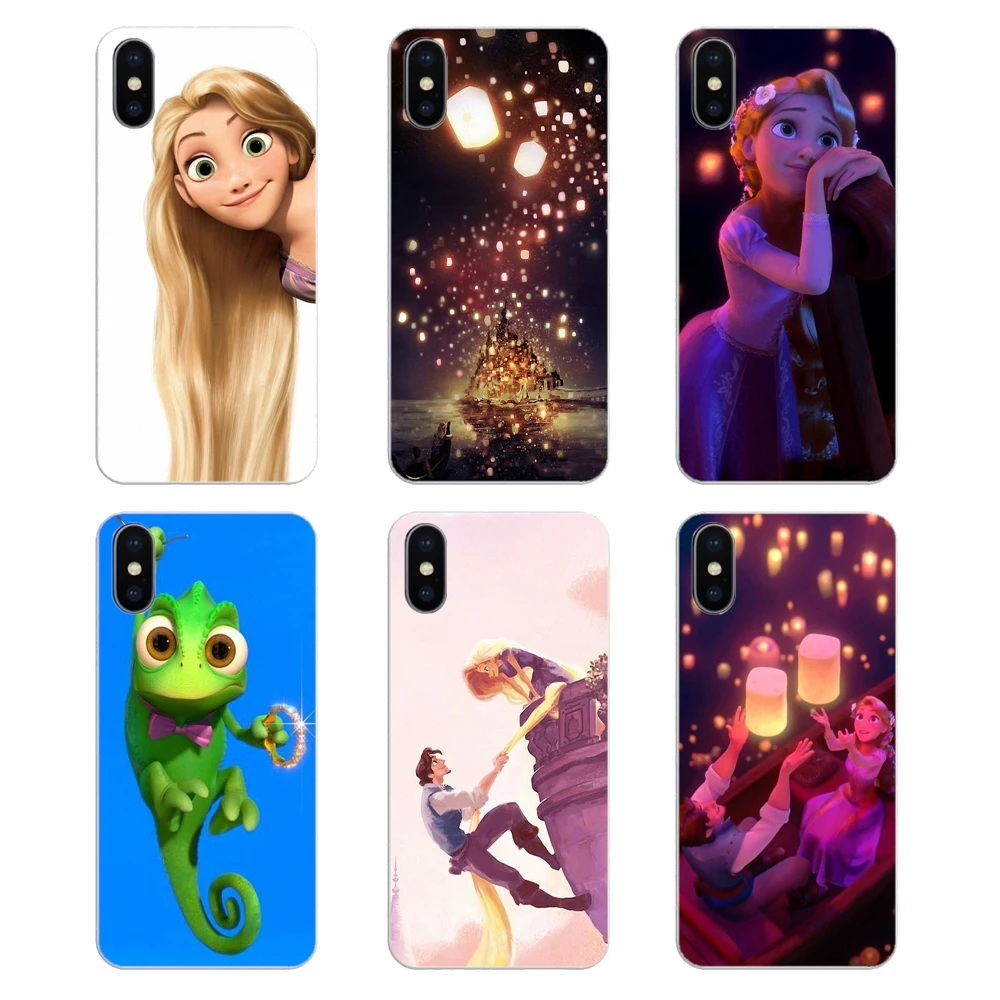 

For iPod Touch iPhone 4 4S 5 5S 5C SE 6 6S 7 8 X XR XS Plus MAX Tangled Flynn Rapunzel Ruff Ryders Long Hair Princess Phone Case