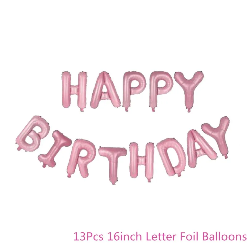 Chicinlife 1st День Рождения украшения синий розовый фольгированные шары мальчик девочка один год день рождения ребенка душ детские праздничные принадлежности - Цвет: Pink