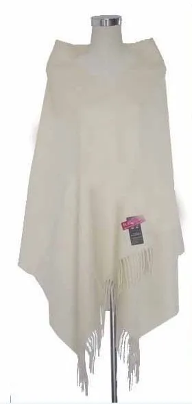 Зима Горячие Черный Для женщин шерстяная накидка Кашемир пашмины сплошной Цвет шарф шаль негабаритных 180*72 см - Цвет: white