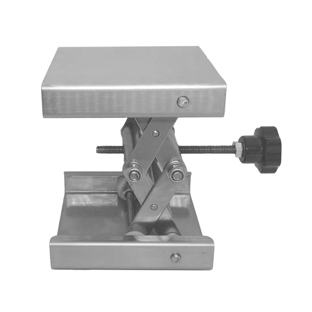 Мини-стабильный стенд для Лаборатории Ручной Подъемник стеклоподъемник лабораторная подъемная платформа из нержавеющей стали