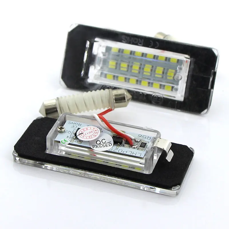 Apmatauto 2pcs CANbus 18SMD white License Plate Light LED Error Free Lamp For MINI Cooper R56 R57 R58 R59 Car Light Source