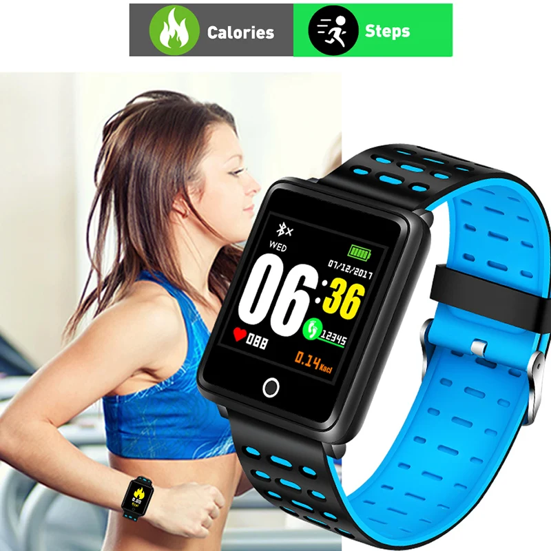BANGWEI New Smart Watch Men Women Heart Rate Monitor Blood Pressure Fitness Tracker Smartwatch Sport Watch for ios android +BOX