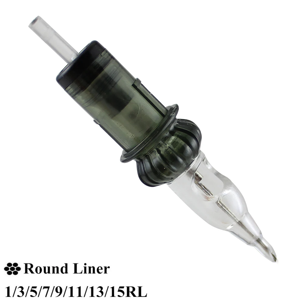 

20pcs/box New Arrival Disposable Sterilized Tattoo Needle Cartridges For Makeup Tattoo Pen - Round Liners 1/3/5/7/9/11/13/15RL