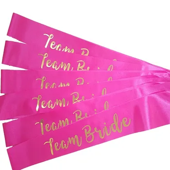 

Hen Party Team Bride Sash Wedding Bride To Be Bachelorette Party Shoulder Strap Wedding Photo Props Party Decoration QT38
