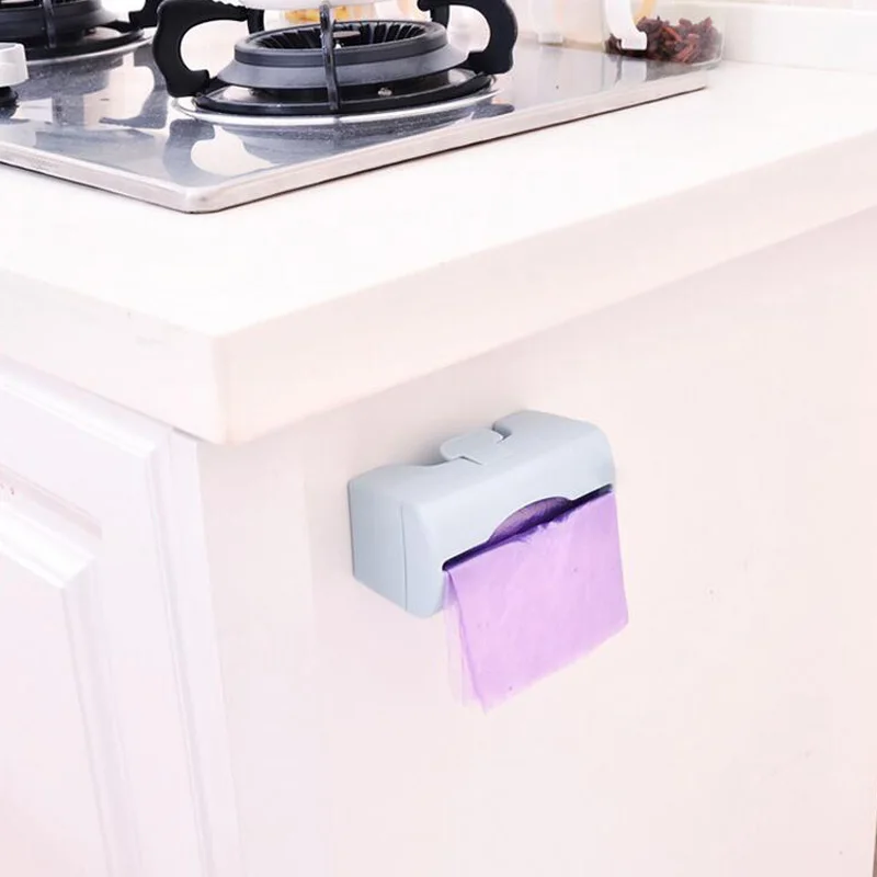 Wall-mounted garbage bag storage box