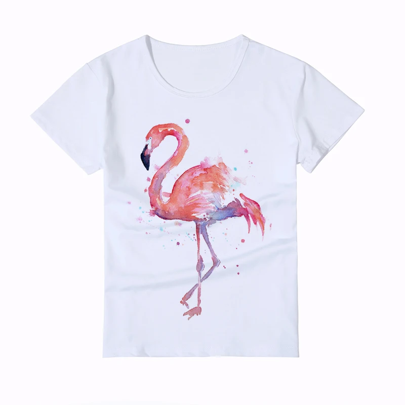 Kid Summer comfortable printed flamingo T shirt Boy/Girl/Baby t shirts