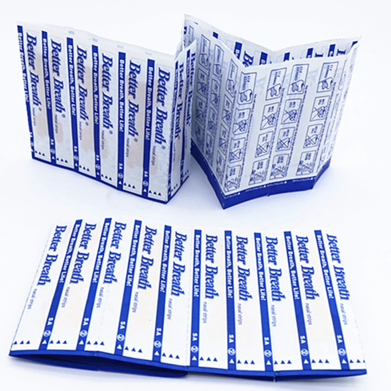 

300pcs/lot Large Size Better Breath Nasal Strips Breathe Right Nasal Strips Stop Snore Nose Patch Health Sleep Device (66x19mm)