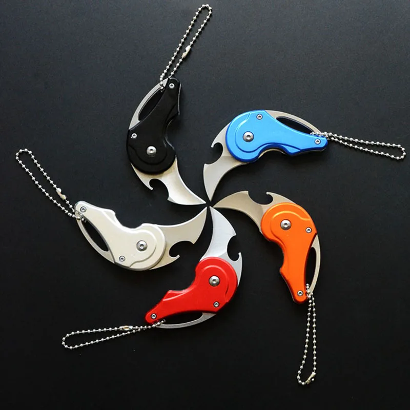 

Brand New Hot Outdoor Folding ToolClaw Knife Camping Self-defense Portable Small Straight Multi-Function Claws Gift Knife AA