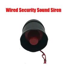 Free shipping Outdoor Wired Security Sound Siren Horn DC12V 15W 115dB Loud High Volume Home Intrusion Fire Alarm System