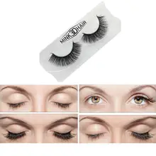 Ресницы реального 3D норки Мягкие Длинные Природный ресницы Макияж густые ресницы падение расширение# TF