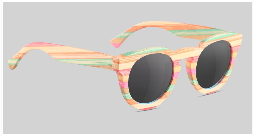 RTBOFY деревянные солнцезащитные очки для женщин бамбуковая оправа очки поляризованные линзы очки с деревянной коробкой UV400 защита очки