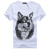 3D Wolf head T-shirt