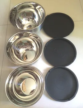 

Free Shipping Stainless Steel Mixing Bowl W/Lid(2qt ,3qt ,4qt ) Mixing Bowl Prep and Storage