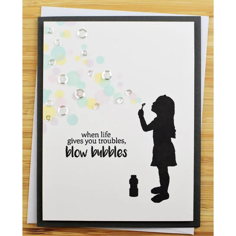 

Eastshape Girl Die Set Stamps with Dies 2019 for Card Making Scrapbooking Paper Decor Embossing Cutting Die and Clear Stamp