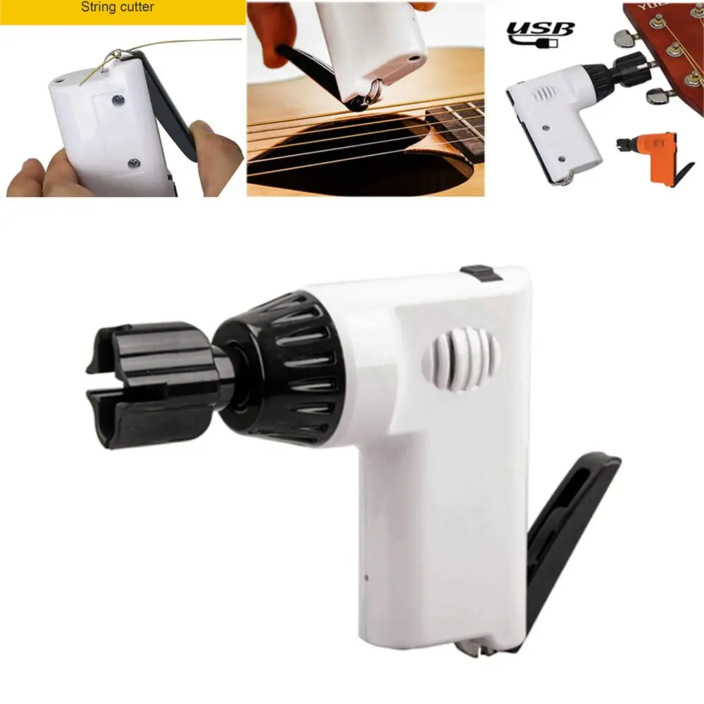 

Guitar Tools USB Rechargeable Electric Guitar pegs Winder Strings Cutter Ukulele Banjo guitar parts multi function instrument