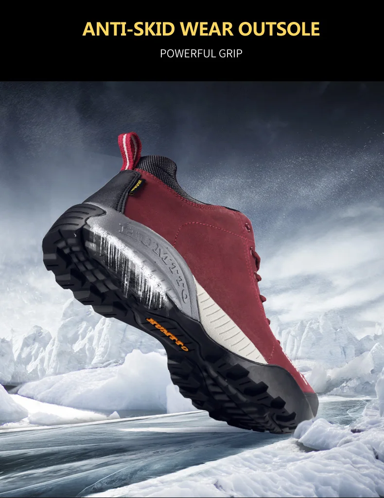 HUMTTO походная обувь женские зимние уличные Прогулочные кроссовки кожаная спортивная обувь альпинистские ботинки водонепроницаемые Нескользящие теплые