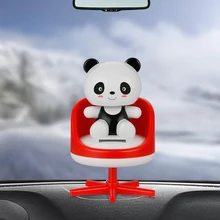 Автомобильные украшения, милые кивающие головы, кукла панда, украшение для дома, игрушка на солнечных батареях, Автомобильный интерьер, танцевальные аксессуары для животных, подарок