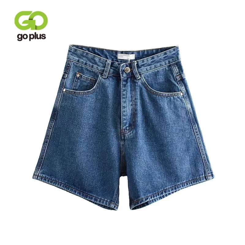 

GOPLUS Euro Style Women Denim Shorts Vintage Button Pocket High Waist Jeans Shorts 2019 Summer Beach Street Wear Sexy Shorts