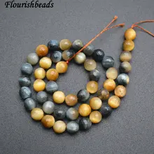 Граненый смешанный цвет натуральный тигровый глаз камень круглые свободные бусины 6 мм 8 мм 10 мм бижутерия оптом