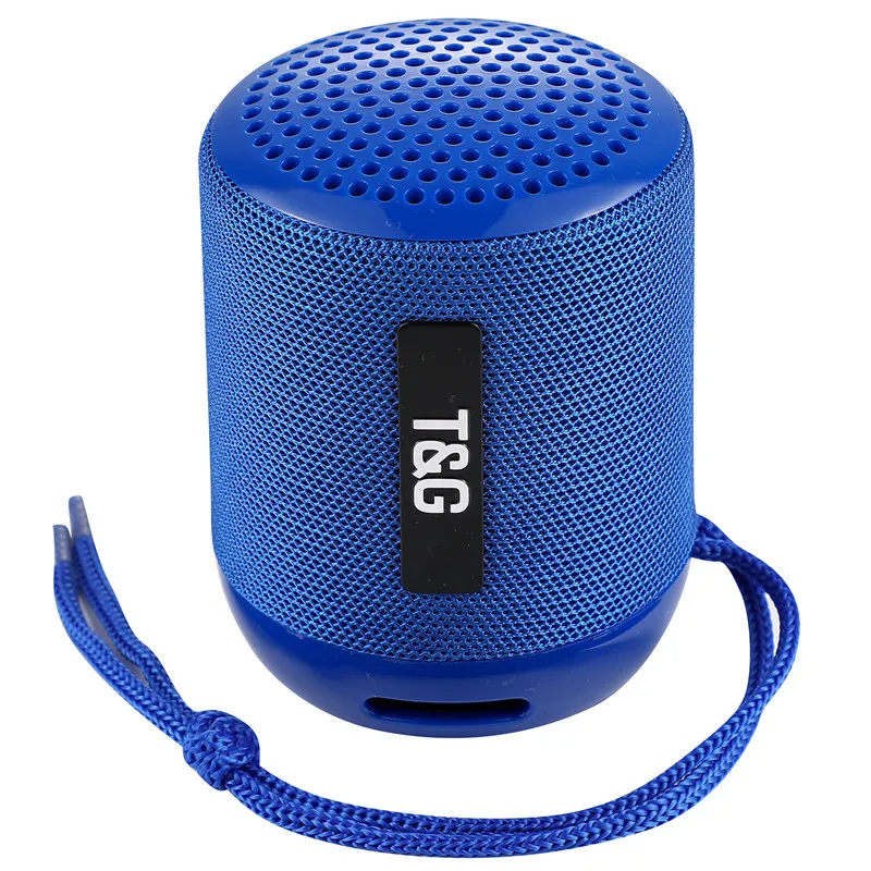 TG129 портативная ткань bluetooth Динамики, мини-динамики открытый USB AUX для планшетных ПК мобильный телефон Функция FM - Цвет: Синий