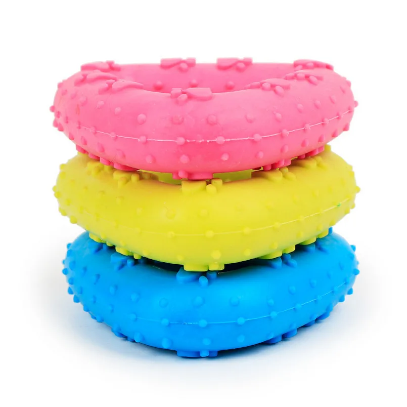 

1pc Teeth Cleaning Interactive Dog Toys Bite Resistant Rubber Small Dog Chew Toys 7.5*1.8cm