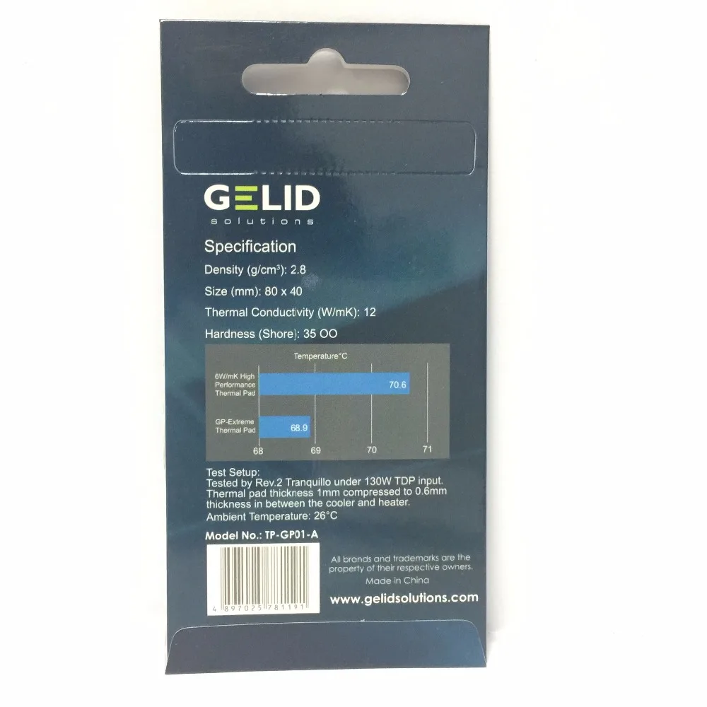 GELID GP-EXTREME 3,0 мм 80X40 шт. CPU GPU радиатор охлаждения Северной и Южной мост Графика карты Термальность Pad проводимость W/MK12