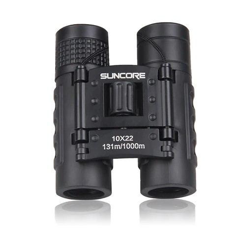 Profissional de Alta Suncore Caça Militar Bolso Binóculos hd 10×22 Qualidade Telescópio Zoom Visão Leve Preto