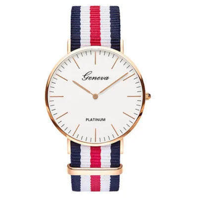 Топ люксовый бренд полоса нейлоновый ремешок для часов Мужские кварцевые Наручные повседневные часы женские часы Montre Femme Reloj Mujer Horloges - Цвет: 2G