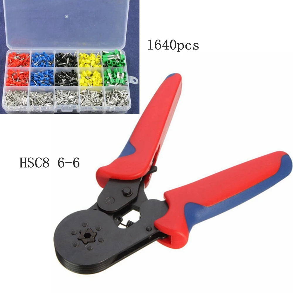 

KETOTEK crimping Plier HSC8 6-6 0.25-6mm AWG23-10 Wire Cable Tube Terminals Crimping Pliers Multi Hand Tools