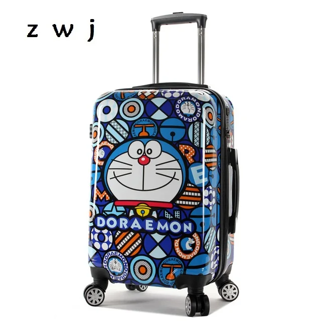 Doraemon Cartoon Rolling Luggage Bag Kids Suitcase Travel Carry On Doraemon Cartoon Rolling Luggage Bag Kids Suitcase Travel Carry On Child Universal Wheels Trolley
