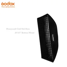 Godox Honeycomb Grid 50x130cm / 20″x51″ Bowens Mount Rectangular Portable Studio Strobe Softbox Diffuser for Studio Strobe
