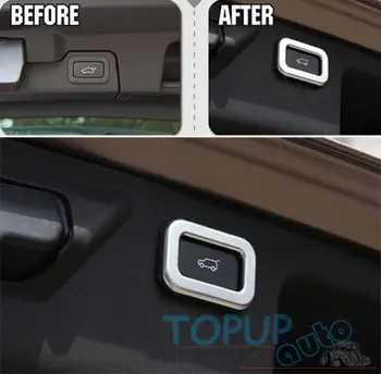 

CHROME REAR CARGO TRUNK SWITCH BUTTON COVER TRIM FIT FOR LAND ROVER 2015- DISCOVERY SPORT