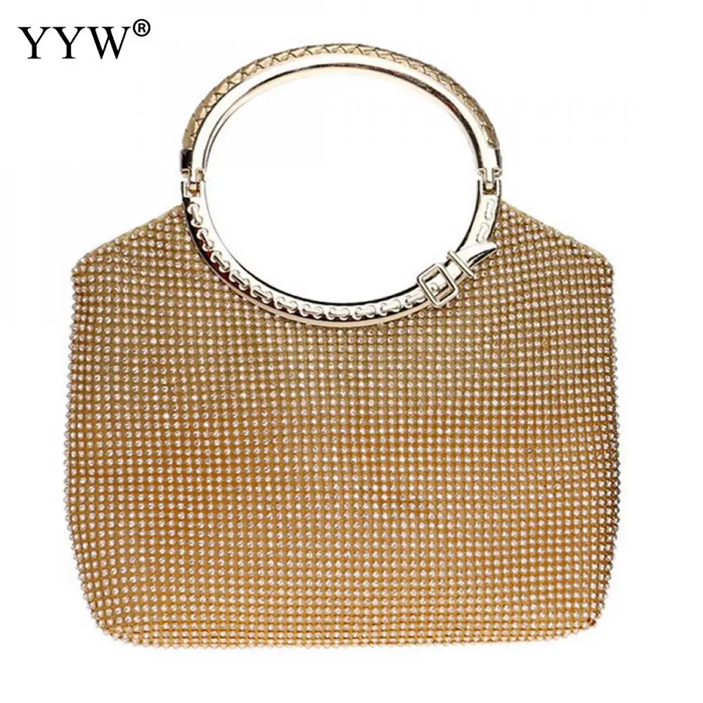 

Luxury Women Handbag Trendy Fashion Jewelry Evening Party Bags Clutches Rhinestones Wedding Handbags Diamonds Silver Party Bags