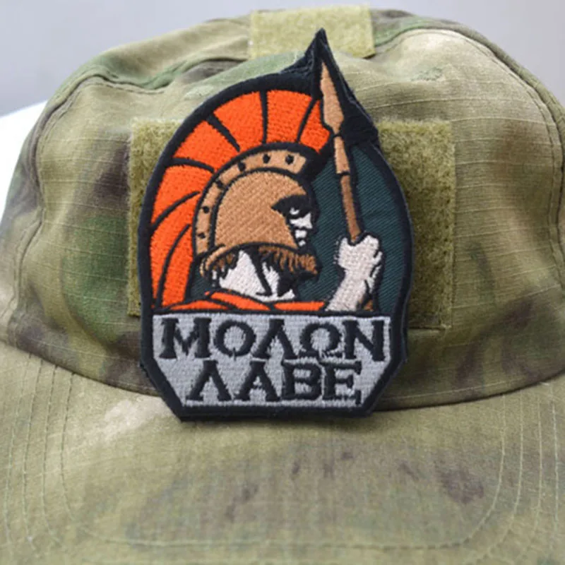 Тактический Патч MOLON LABE SPARTAN наплечная повязка на голову нагрудный знак вышивка