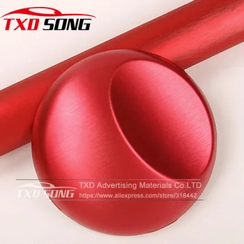 

Car styling Red Dark Grey Silver Metallic Brushed Aluminum Vinyl car Wrap Film With Bubble Free Air Release Car Stickers Decal
