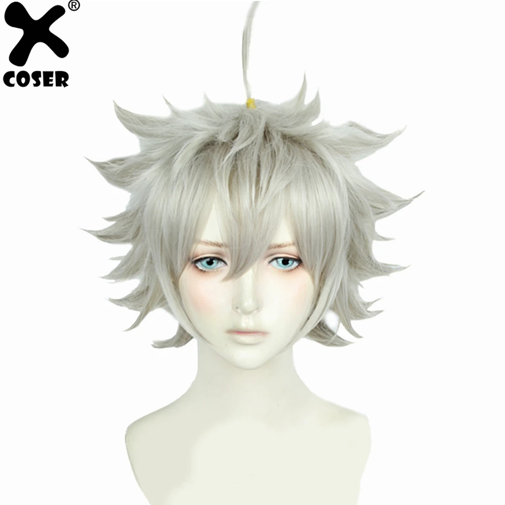 XCOSER черный клевер Аниме Косплей Asta Gridelin короткий парик косплей аксессуар