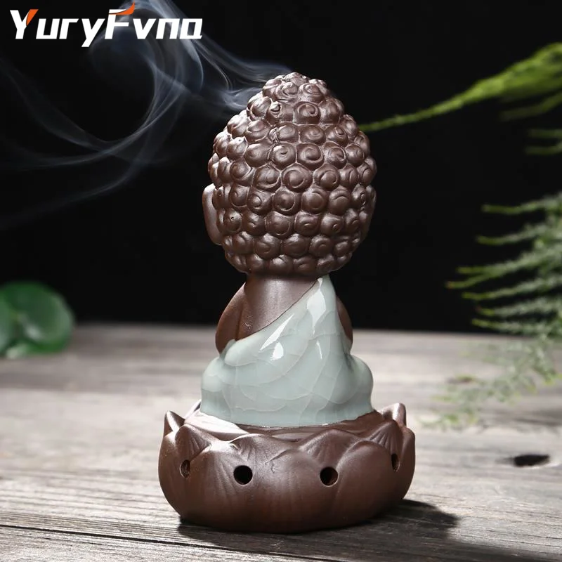 YuryFvna керамическая курильница с держателем Курильница Фарфор в виде сидящего