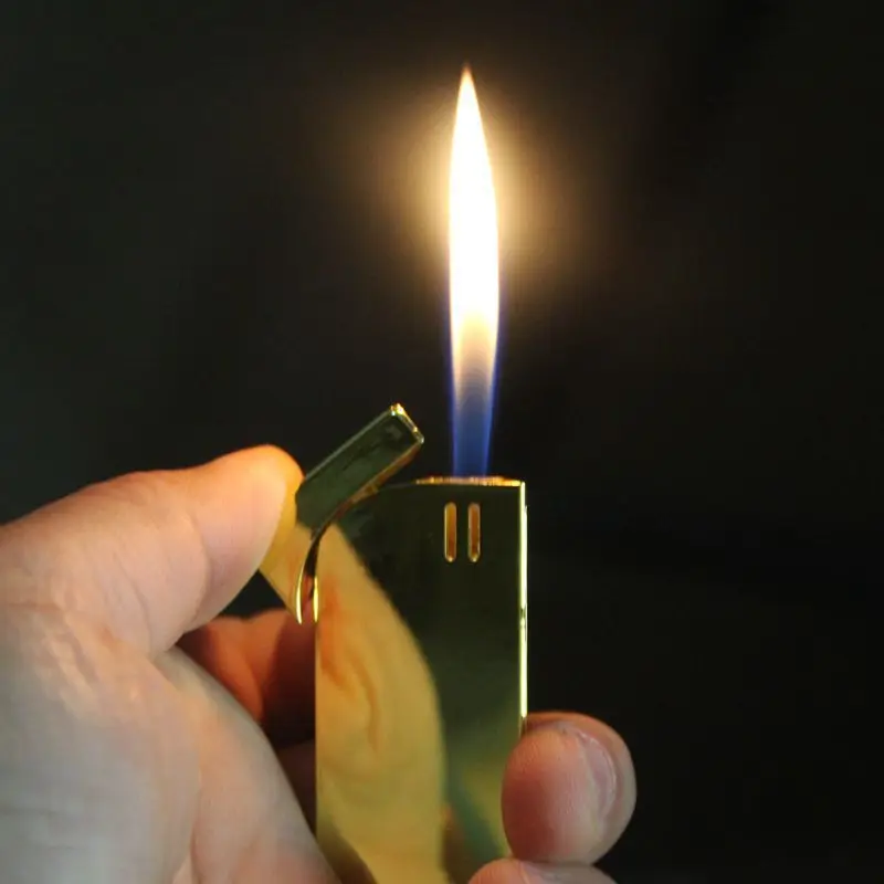 

Metal Open Flame Gold Bars Gold Bricks Creative Personality Metal windproof Fire Lighter cigarette lighters Smoking Accessory