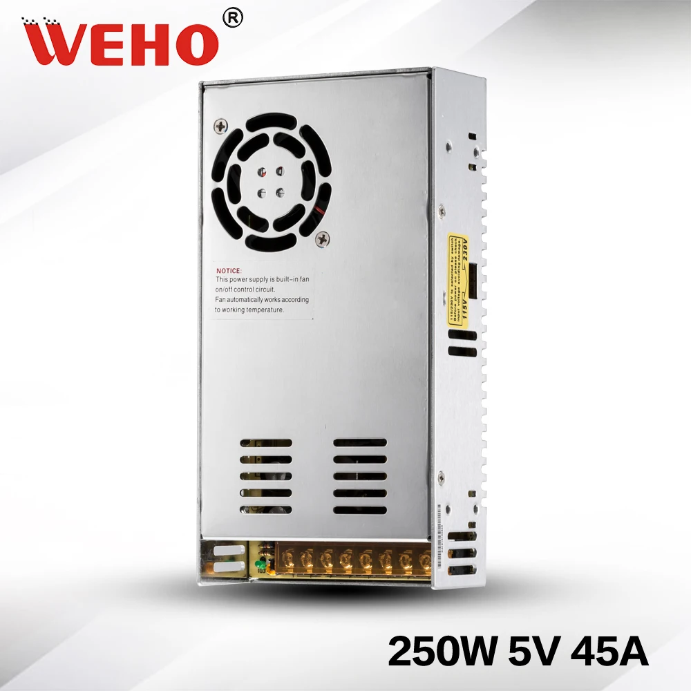 

(S-250-5) Hot sale single output 5V 250W Switching power supply 5V 250W power suply