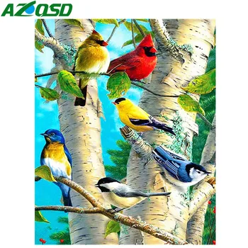 

AZQSD Full Drill Diamond Painting Birds Diamond Embroidery Animal Rhinestones Pictures Diamond Art Kits Hobbies And Crafts