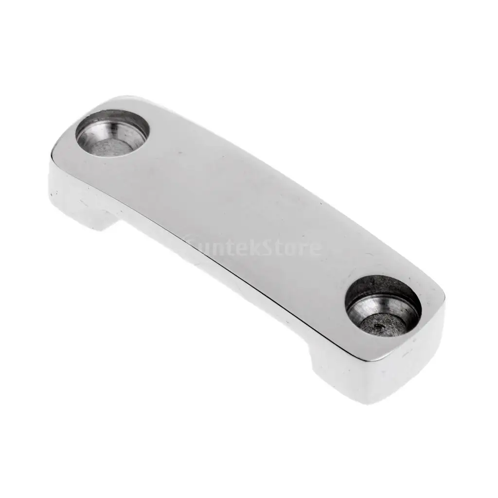 4Pcs High Polished Marine Grade 316 Stainless Steel Boat Yacht Lock Rope Tie Down Deck Fitting Eye Strap Loop Hardware