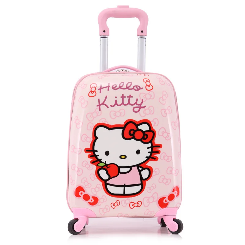 Мода! 18 "Симпатичные pp hello kitty/мышь/принцесса сумки для путешествия для детей, дети мультфильм универсальный путешествия чемодан