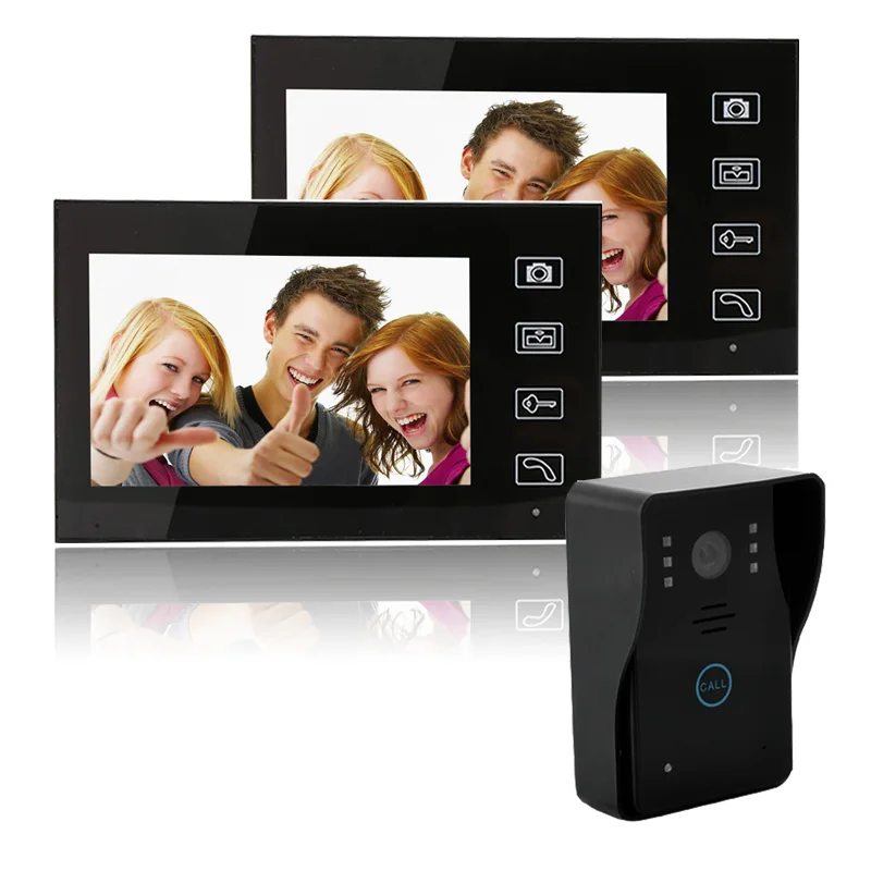7 ''беспроводной видео дверной звонок Домофон включает аккумулятор комплект дверной звонок Беспроводная камера разблокировка домашней