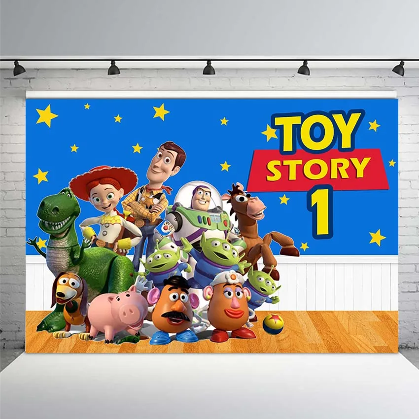 

Vinyl Photography Backdrops Toy Story Clouds Inspired Birthday Photo Booth Bright Clouds Photography Studio Backdrop Background